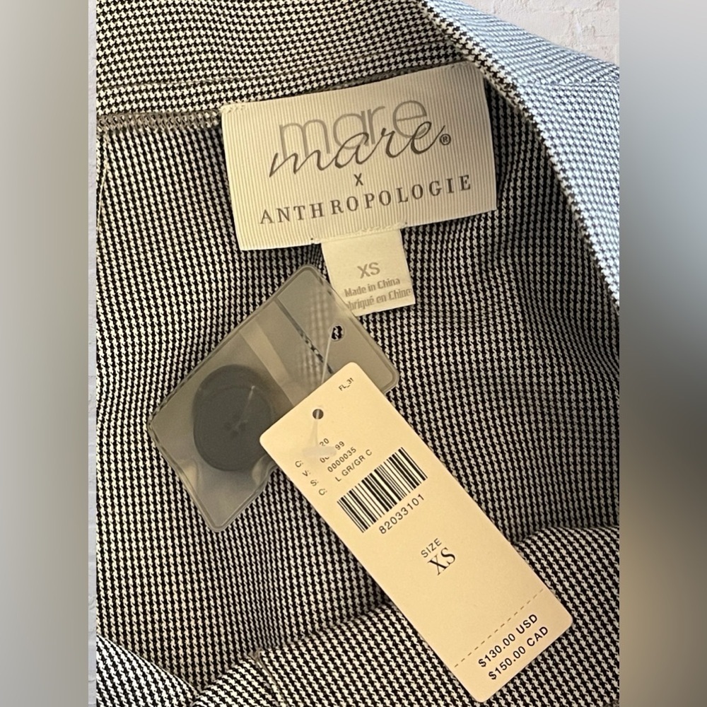 Anthropologie X Mare Mare Asymmetrical Button-down Midi Skirt Side Slit Size XS - Picture 8 of 10